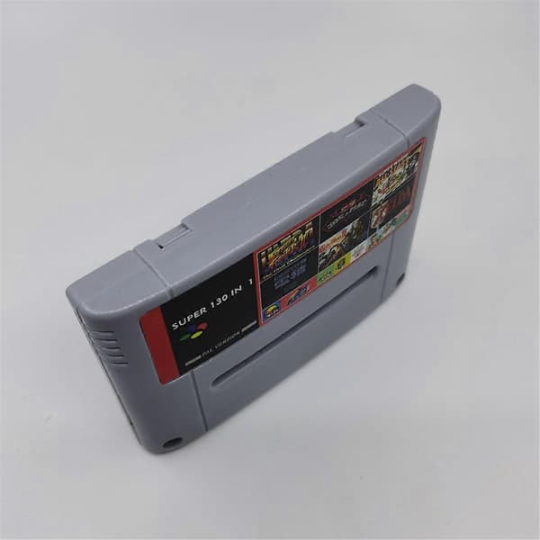 Super 130 i 1 Spilkassette Spilkort til SFC 16 Bit Spillekonsol
