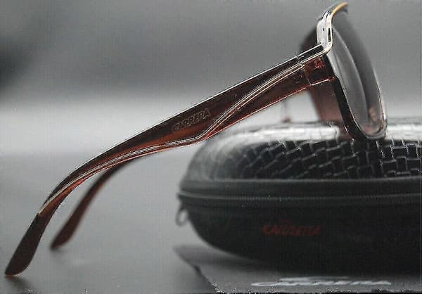 Herre Solbriller Mode Carrera Ruthenium Pilot Gradient Linse Briller+Æske Brown