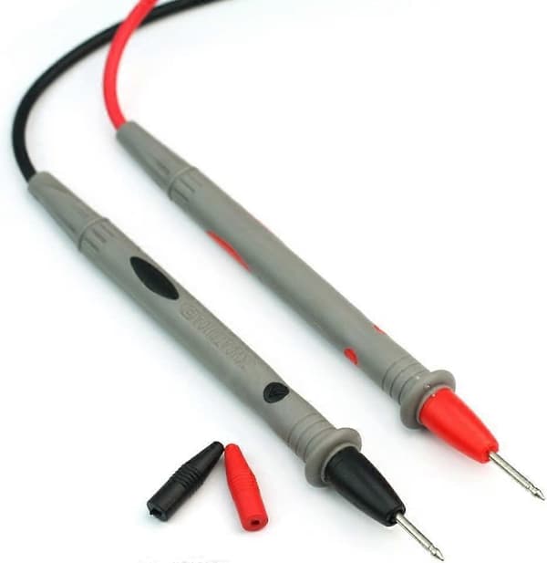 2 stk. Digital Multimeter Testledning Probe Kabel 1000V 10A