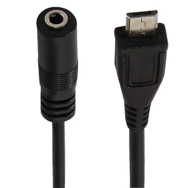 Micro USB til 3,5 mm Jack Hodetelefon Øretelefon Kabel Adapter Socket Lydkabel 2(Mini 5P)