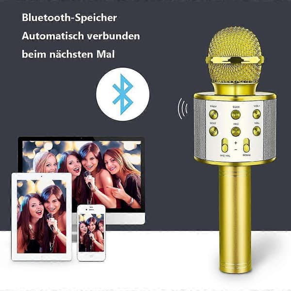 Karaokemikrofoni, aikuisten karaokemikrofoni Bluetooth