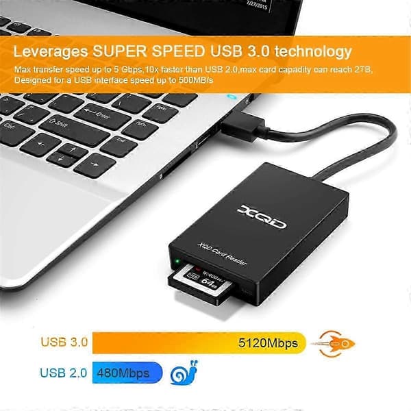 USB 3.0 XQD Hukommelseskortlæser Overfør M/G Serie til / OS Computer