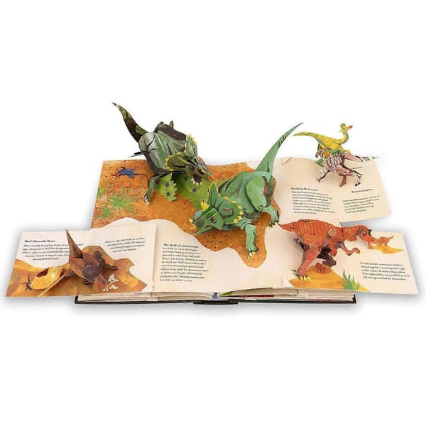 3D Encyclopedia Prehistorica Dinosaurs, Morsom Dinosaur Encyclopedia 3D Bilde Pop-up Bok Bursdagsgave til Barn A
