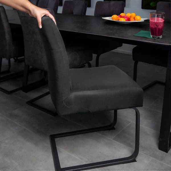 Elastisk Stoltrekk Stoltrekksett BLACK 4 piece
