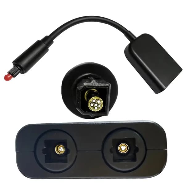 Digital Toslink Fiber Optisk Lydkabel Adapter 1 til 2 Splitter