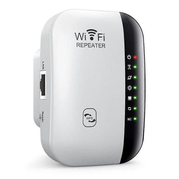 WiFi Extender, WiFi Booster, 3000 sq. ft., Inkluderer Ethernet-port til at booste internetforbindelsen