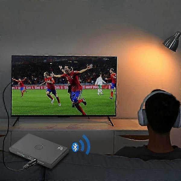 Bluetooth Sender Mottaker Trådløs Lydadapter for TV Bil RCA Bluetooth Lydmottaker Sender