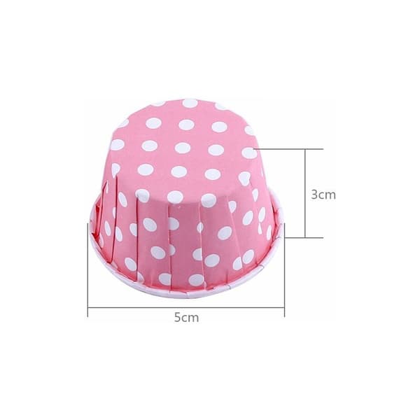 100 stk. papir kake cupcake liner etui wrapper muffins bakeformer til fest bryllup rosa