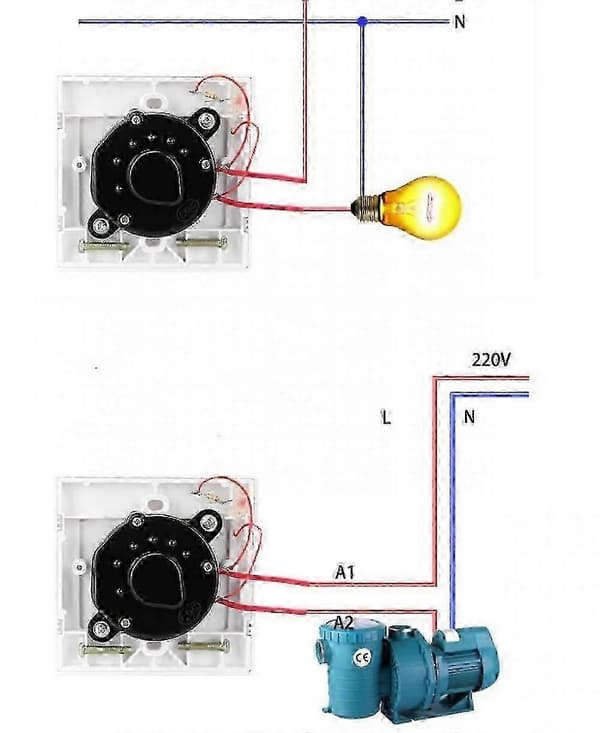 120 Min Timerbryter, AC 220V 15A Intelligent Mekanisk Nedtellingstimer Socket Tidsbryter 86 Panel Timer Kontrollknapp