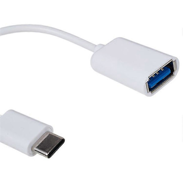 USB 3.1 Type-C Han til USB 2.0 A Hun OTG Kabel White