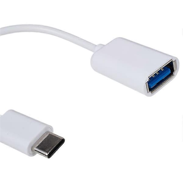 USB 3.1 Type-C Hann til USB 2.0 A Hunn OTG-kabel White