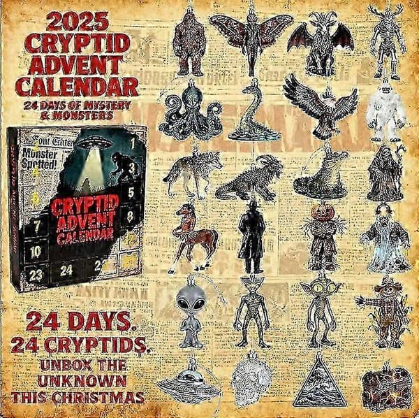 2025 Julekalender Dekoration Akryl Fuld stil A Creature