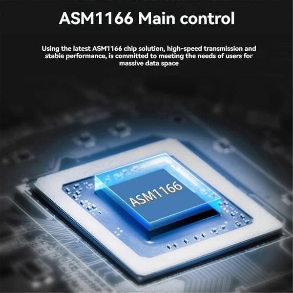 M.2 til Adapter, 6 Porter NVME til SATA3.0, M.2 PCI-E M Key Riser.