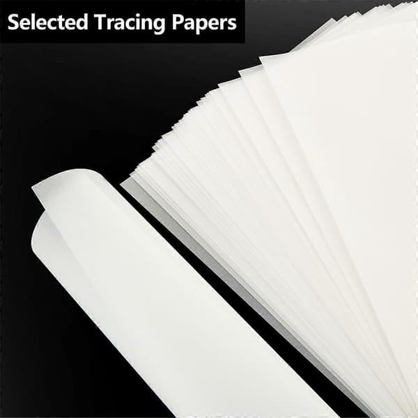 A4 Ritpapper 200 Ark, 63 GSM Ritpapper Bulk, Tekniskt Ritpapper A4 för Ritning, Scrapbooking, Skissning