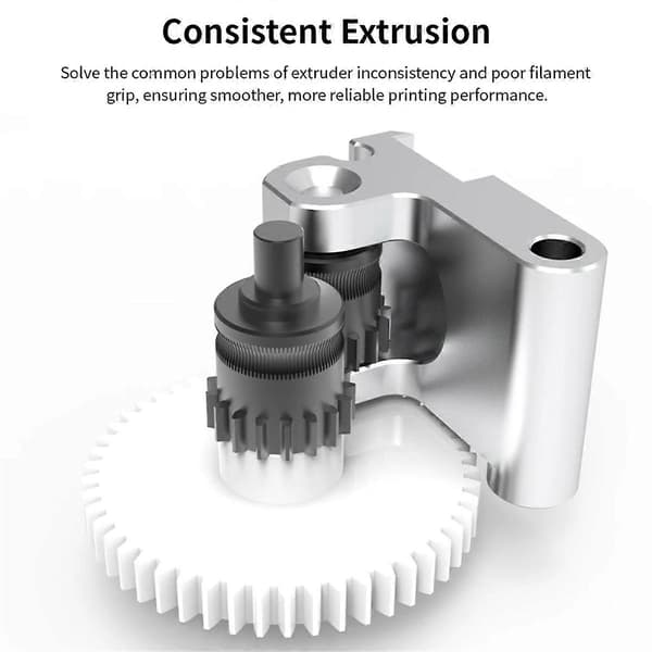 Til FLASHFORGE Adventurer 5M AD5M CNC Nanocoated Ekstruderhoved Gear Kit 3D Printer Dele til AD5M 3