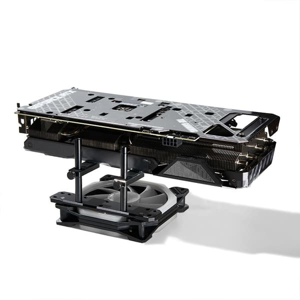 Vertikal Grafikkort GPU Support Videokort Stand Sag Holder/Hylster Beslag Silver