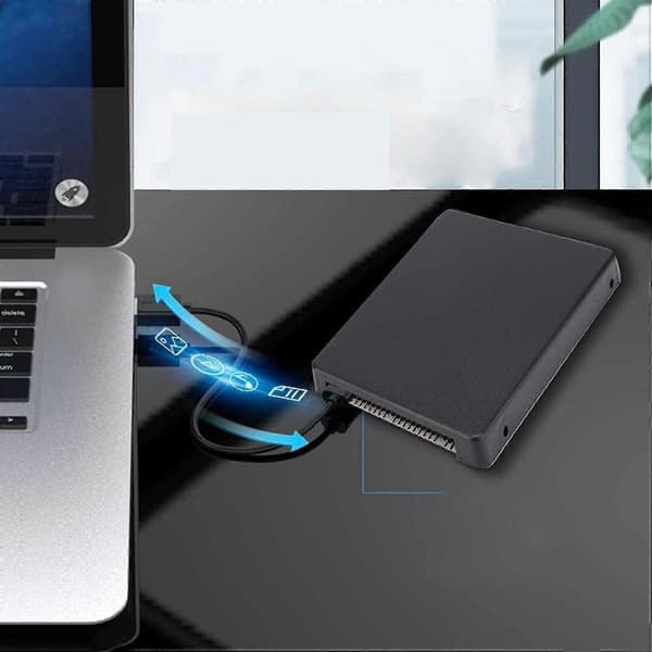 44PIN MSATA - 2,5 tuuman IDE HDD SSD MSATA - PATA-sovitinkortti kotelolla