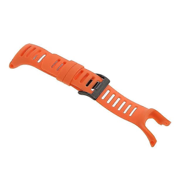 Suunto Ambit3 2 1 Kompatible Gummiremme i Sølv og Sort Black Orange