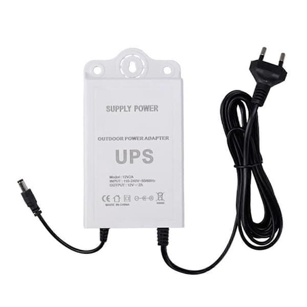 12V-2A Avbrottsfri strömförsörjning för WiFi, modem, router, säkerhetskamera Mini UPS Batteribackup Protector EU-KONTAKT