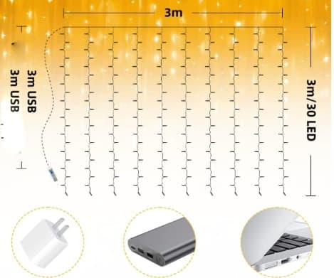 Julelys med stemningslys LED-juledekorasjonslys