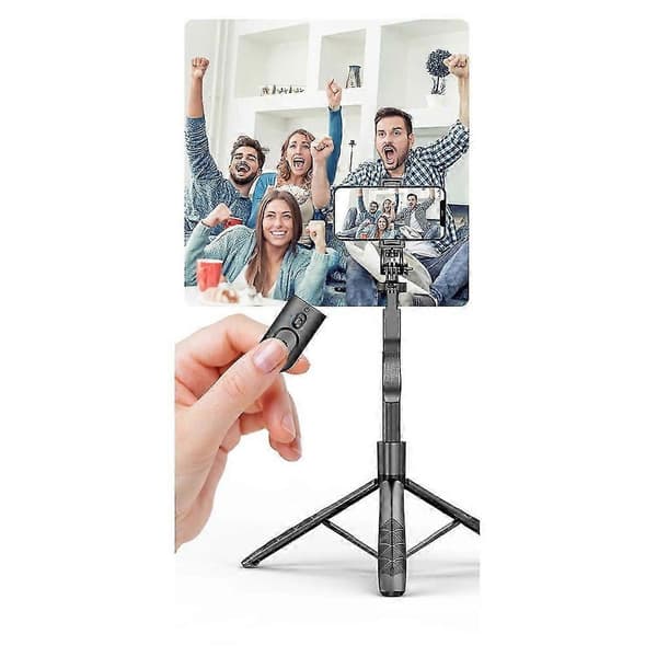 Mobil Bluetooth Selfie Stick Tripod Foldbar Monopod til Smartphone