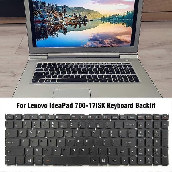 Baggrundsbelyst Laptop Tastatur