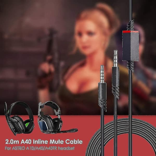 Erstatningskabel for headset, for Astro A10/a40 gamingheadset