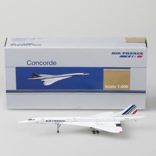 15CM 1:400 Concorde Air France 1976-2003 Flymodel Legering Samlerobjekt Display Legetøjsflymodel Samling Børn with base