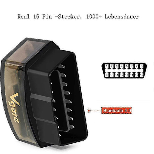 Vgate iCar Pro BLE 4.0 WiFi OBD2 Scanner til bildiagnosticering &amp; kodeaflæser