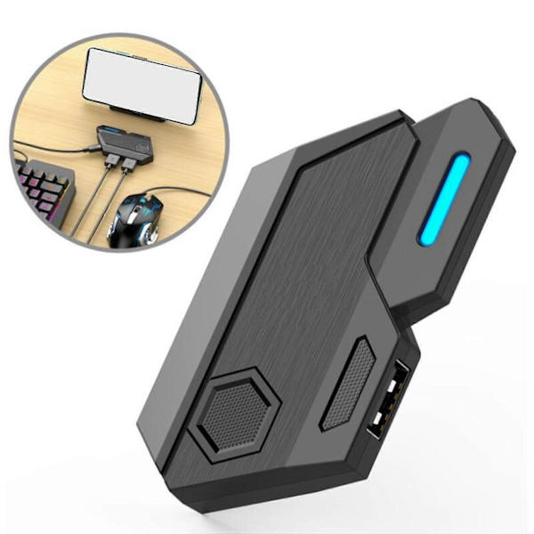 Gamepad Mobil PUBG Controller Gaming Tastatur Mus Konverter Bluetooth til IOS Android Spil Adapt