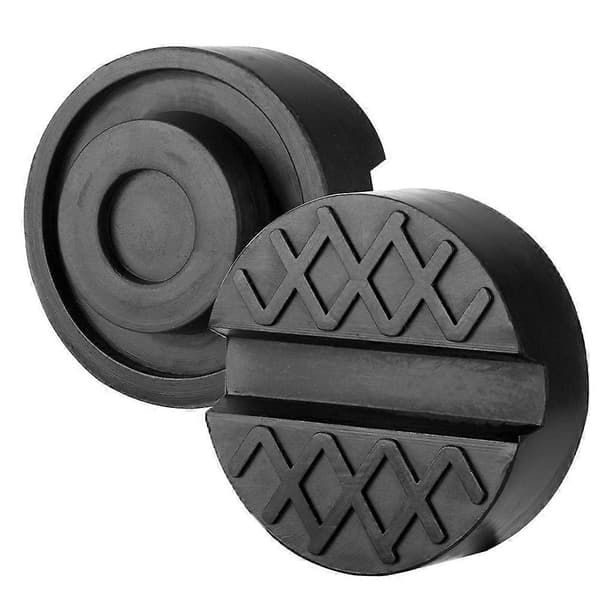 2-pack Universal Slitsade Gummi Domkraftspads Rambalkskydd 65mm/2.56\" Diameter