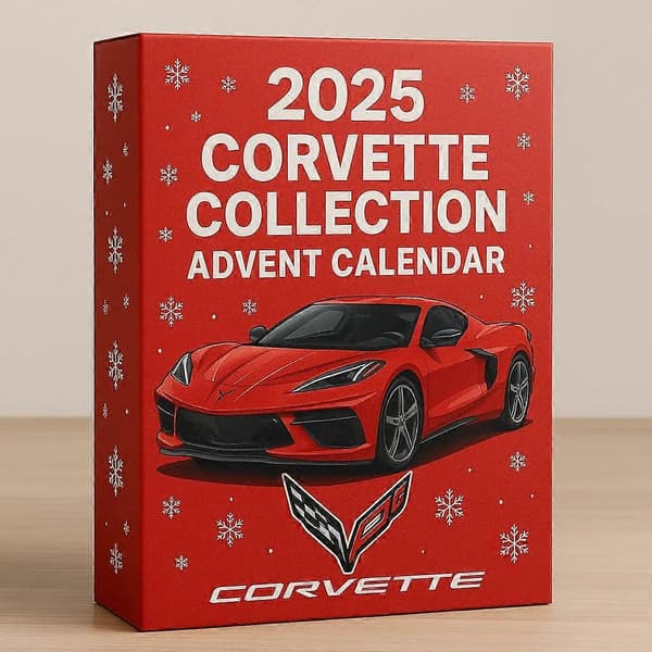 2025 Corvette Bil Samle Adventskalender – Jule Nedtelling for Bilentusiaster