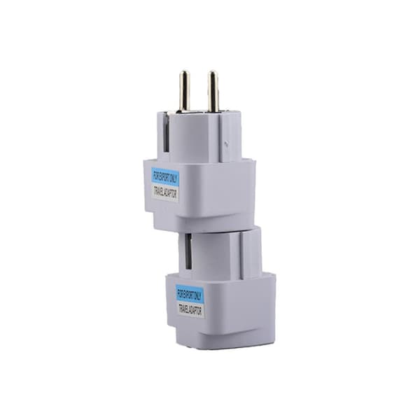 Reiseplugg EU-kontaktadapter 250V 10A reiseadapter reiselader