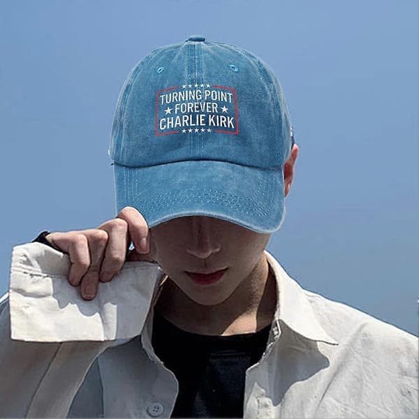 Charlie Kirk Basebollkeps? Minneshatt Navy blue