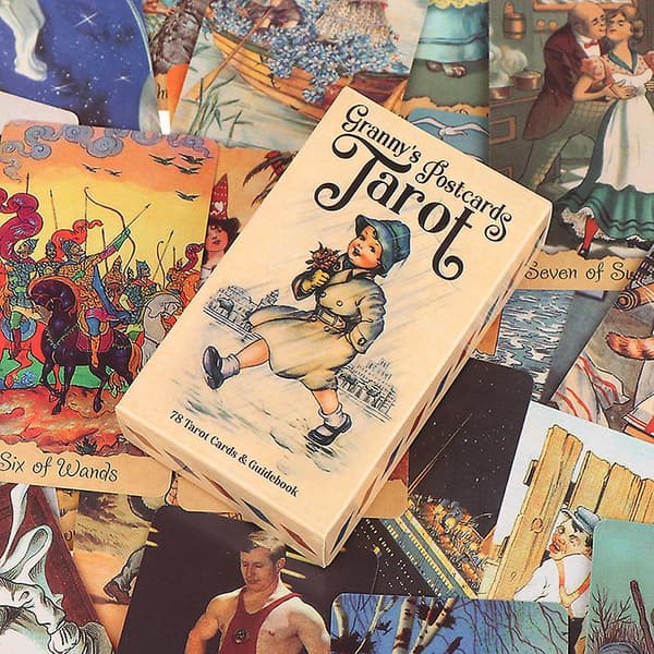 1 sæt Grannys Postcards Tarot Engelsk Version Guide Fortune Telling Card Game (one size, farverig)