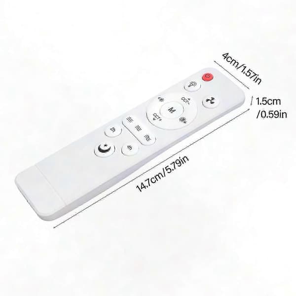 Fjernkontroll for taklampe med dimming og fargeendring for E27 viftelamper