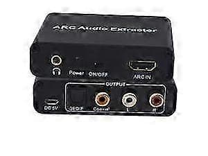 HDMI ARC Audio Extractor 3.5mm Digital DAC til RCA Coax SPDIF Konverter Adapter