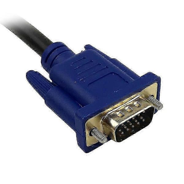 HDMI til VGA 15-pinners adapter for stasjonær PC - 1080p 10m kabel 5m