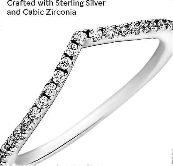 Smykker Glitrende Ønskebens Cubic Zirconia Ring/Størrelse:9