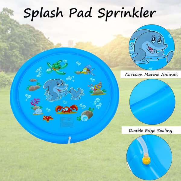 Plænesprøjtemåtte til Børn Udendørs, Sprinklerpude, Swimmingpool Legetøj