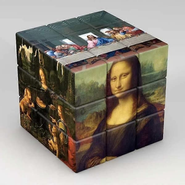 3x3x3 Magisk Cube Planeter Astronauter Berømte Malerier Kendis Kunst Magisk Cube Børns Puslespil Magisk Cube