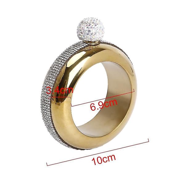 Rannekoru taskumatti, rannekoru taskumatit, luova ruostumaton teräs ja lantiopullo DiamondGold