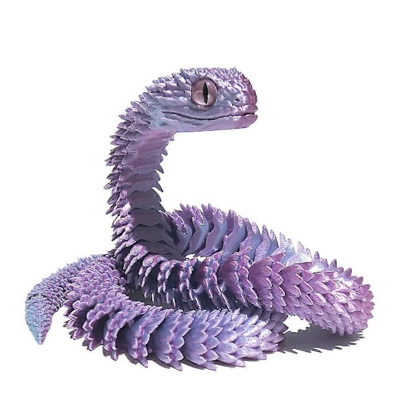 3D-printad Läskig Orm Flexibel Ledad Orm Leksaksfigurer 60cm