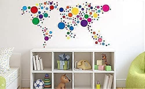 Väggdekaler för sovrum vardagsrum, Polka Dot väggdekaler för barn pojkar och flickor (160 cirklar)