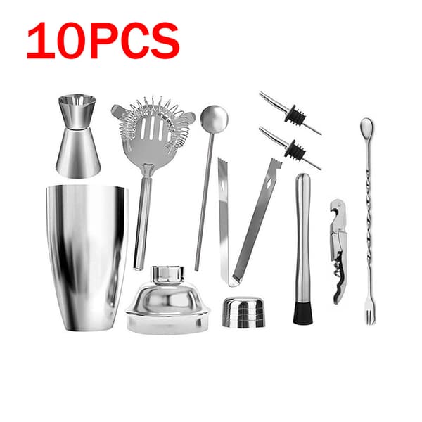 Rostfri Cocktail Shaker Mixer Wine Martini Boston Shaker 550ML/10PCS