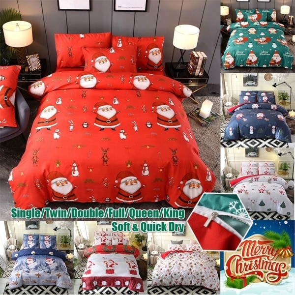 8 Storlekar 7 Färger Jul Santa Santa Sängkläde 9599 | Fyndiq