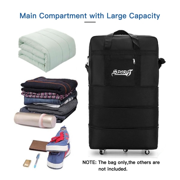 L försändelseväska resväska universal hjulvikbar bagageväska L c1b2 | L |  Fyndiq