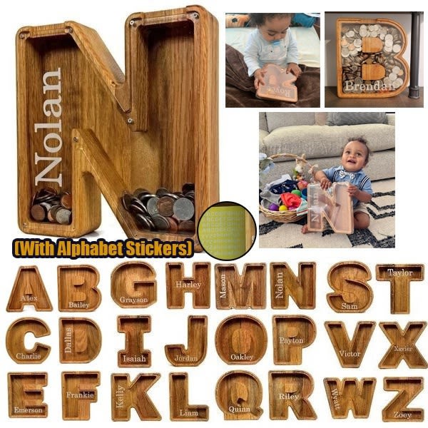 AZ Träförvaringsbox Spargris Den bästa presenten för barn W 6903 | W |  Fyndiq