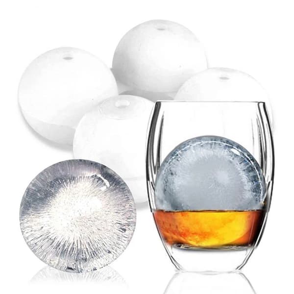 1/2 / 4PCS 4 Cavity Whisky Ice Cube Maker mögel sfär mögel 2PCS