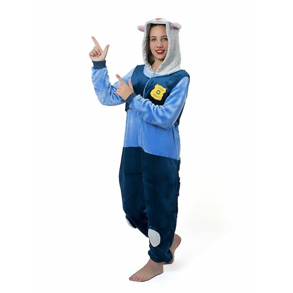 Xmas Nick Judy Sloth Zootopia Onesiee Kigurumi Fancy Costume Pyjamas Sleep Wear_l_y Judy-Rabbit XL(180CM-190CM)